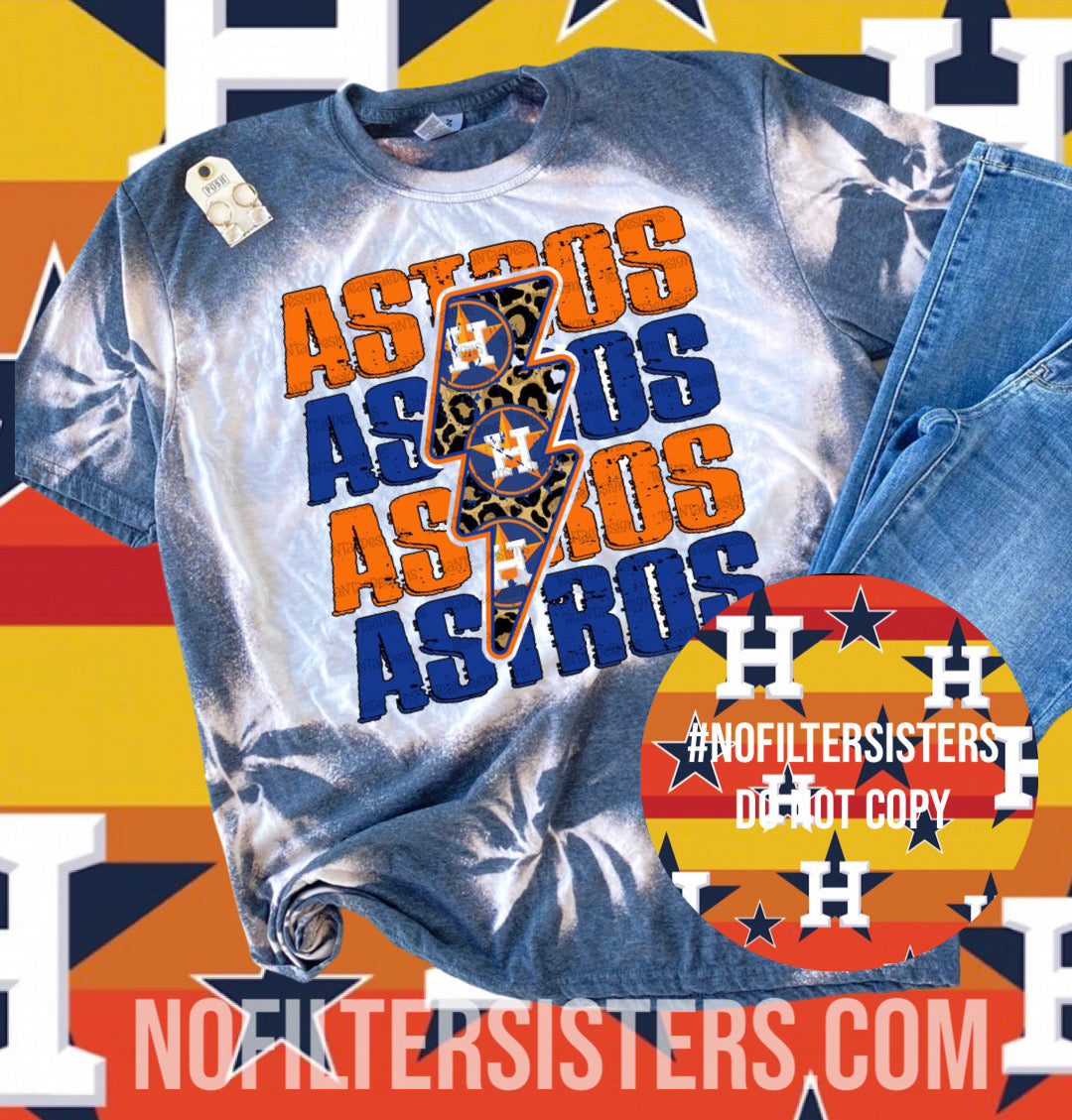 Astros Bleached Tee