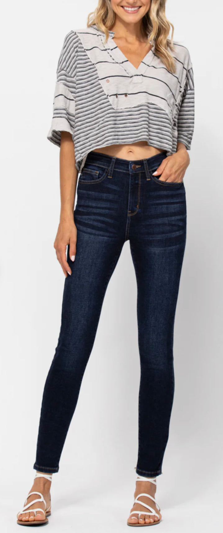Work It Girl High Waisted Judy Blue Jeans-DW