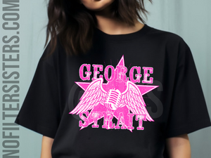George Strait R&R Wings Tee-Pink