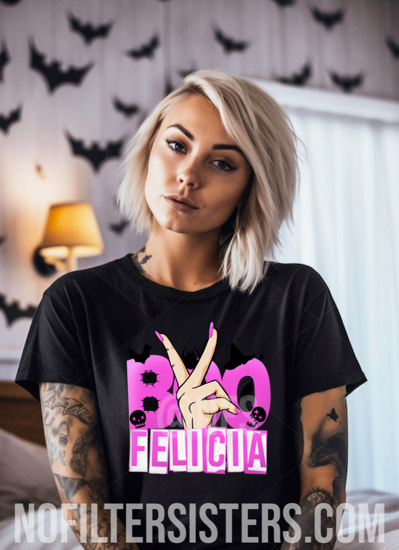 Stay comfortable in the Boo Felicia tshirt for women