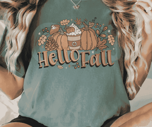 Hello Fall Unisex T-shirt for men and women 