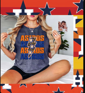 Astros Tee-Logo Bolt 2 options – #NOFILTERSISTERS
