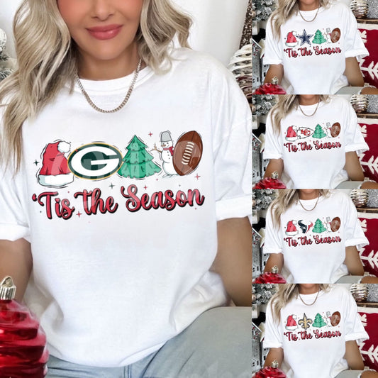 NFL Team Christmas Tee. Show your support for your favorite team with this luxe, limited edition tee