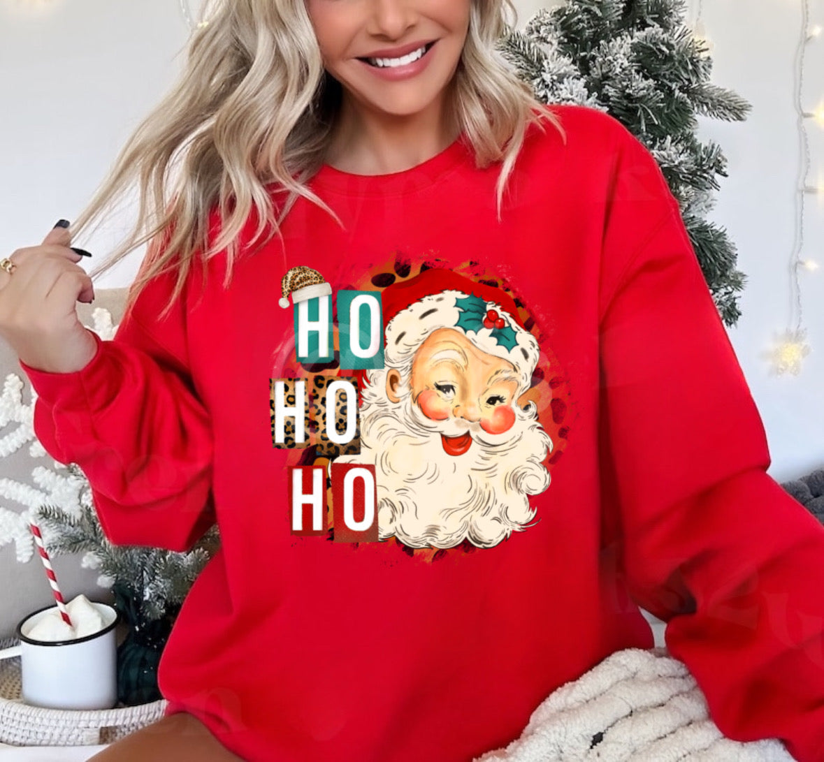 Christmas Funny Red sweater for women and men 