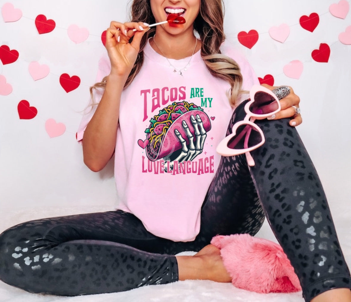 Indulge in your love for tacos with our Taco Is My Love Language Cute Valentine Tee Shirt for Women. Made from high-quality materials, this tee is designed to be a statement piece for all taco lovers