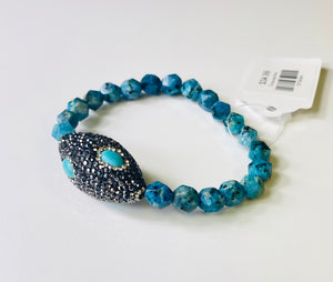 Turquoise Pave bracelet