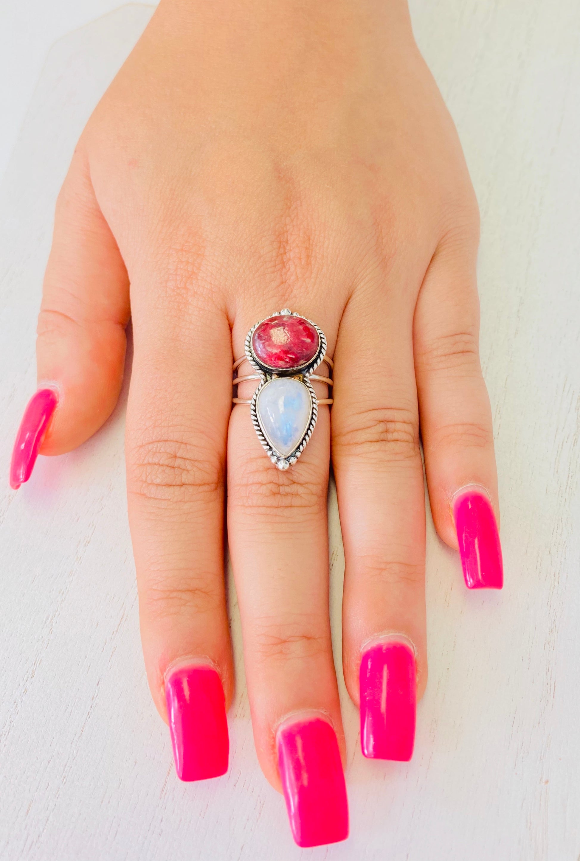 Precious Stone Mini Fairy Ring - Size 9, 8, & 7